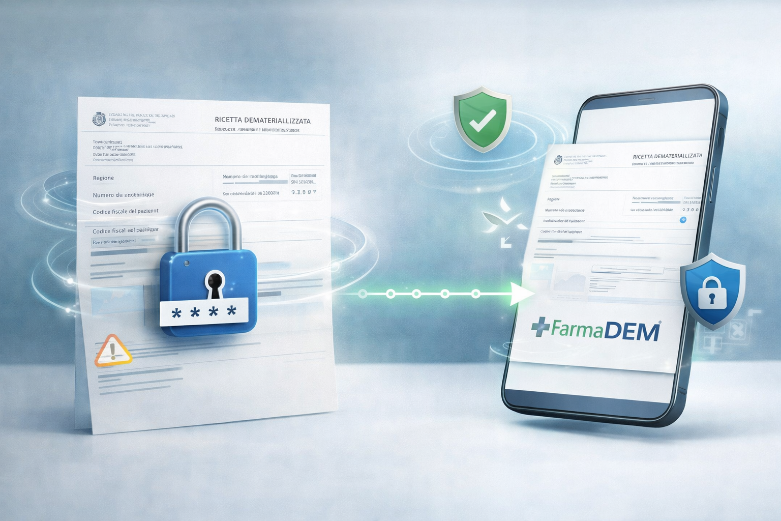 Illustrazione delle prescrizioni protette da password in FarmaDEM