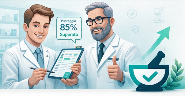 Illustrazione dei progressi nella preparazione con FarmaQuiz